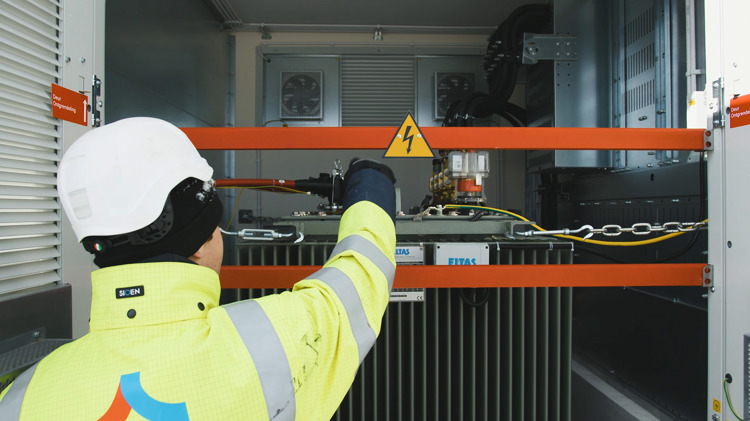 Smart grid met slimme transformatorstations